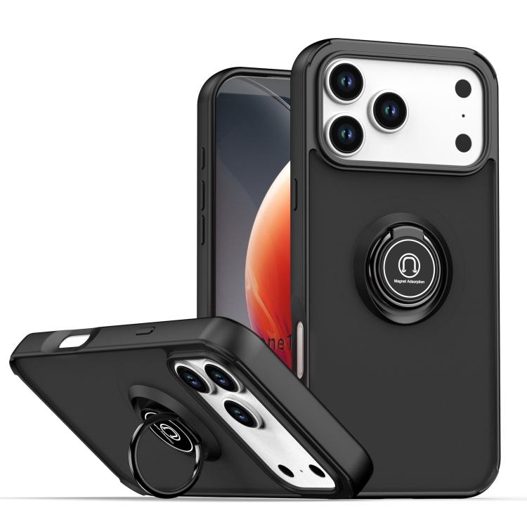 Q Shadow 1シリーズ TPU + PC リング付きスマホケース、iPhone 17e / 16e 用、iPhone 17 Pro Max 用、iPhone 17 Pro 用、iPhone 17 用、iPhone Air 用、iPhone 16 Pro Max 用