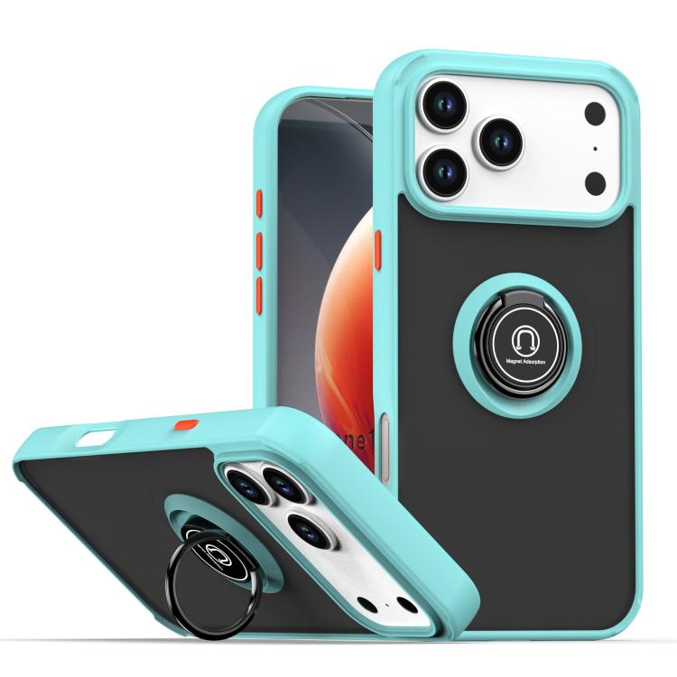 Q Shadow 1シリーズ TPU + PC リング付きスマホケース、iPhone 17e / 16e 用、iPhone 17 Pro Max 用、iPhone 17 Pro 用、iPhone 17 用、iPhone Air 用、iPhone 16 Pro Max 用