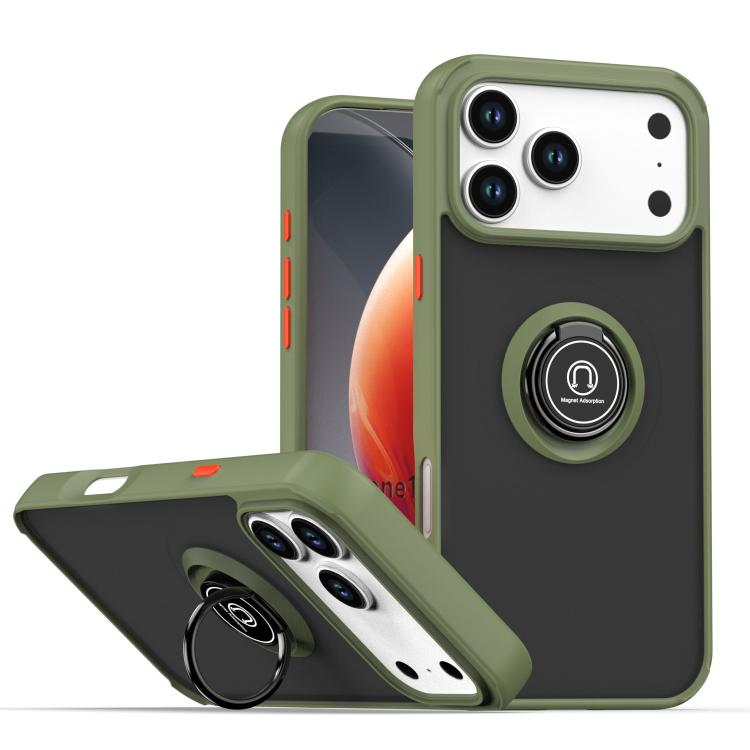 Q Shadow 1シリーズ TPU + PC リング付きスマホケース、iPhone 17e / 16e 用、iPhone 17 Pro Max 用、iPhone 17 Pro 用、iPhone 17 用、iPhone Air 用、iPhone 16 Pro Max 用