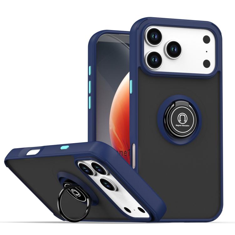 Q Shadow 1シリーズ TPU + PC リング付きスマホケース、iPhone 17e / 16e 用、iPhone 17 Pro Max 用、iPhone 17 Pro 用、iPhone 17 用、iPhone Air 用、iPhone 16 Pro Max 用