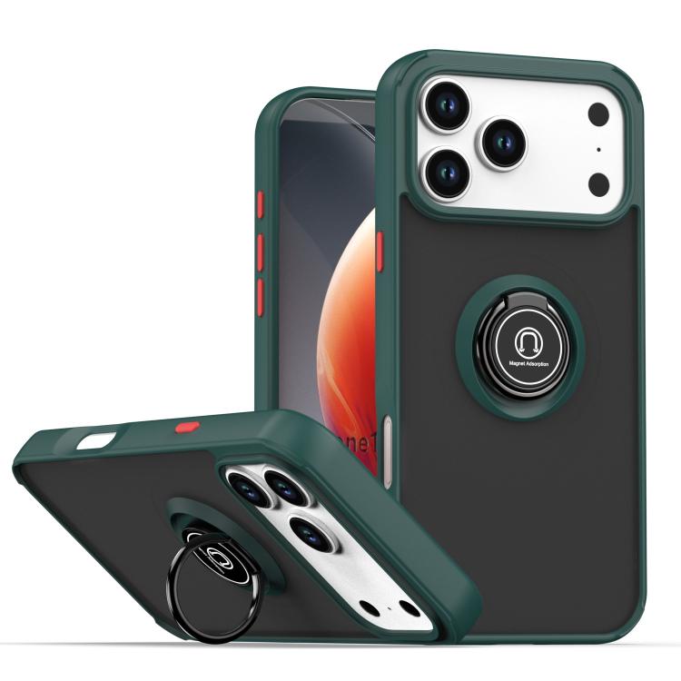 Q Shadow 1シリーズ TPU + PC リング付きスマホケース、iPhone 17e / 16e 用、iPhone 17 Pro Max 用、iPhone 17 Pro 用、iPhone 17 用、iPhone Air 用、iPhone 16 Pro Max 用
