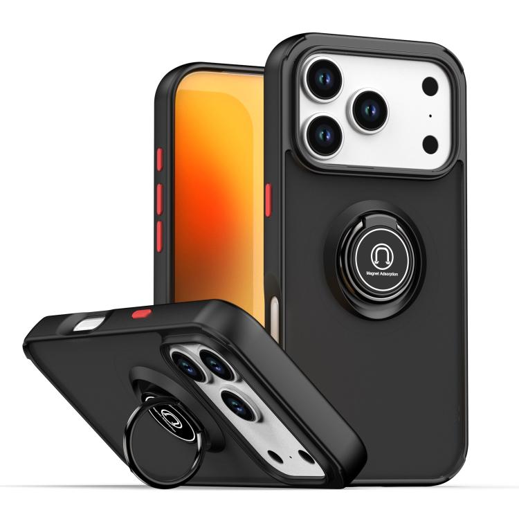 Q Shadow 1シリーズ TPU + PC リング付きスマホケース、iPhone 17e / 16e 用、iPhone 17 Pro Max 用、iPhone 17 Pro 用、iPhone 17 用、iPhone Air 用、iPhone 16 Pro Max 用
