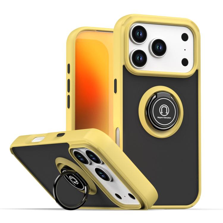 Q Shadow 1シリーズ TPU + PC リング付きスマホケース、iPhone 17e / 16e 用、iPhone 17 Pro Max 用、iPhone 17 Pro 用、iPhone 17 用、iPhone Air 用、iPhone 16 Pro Max 用