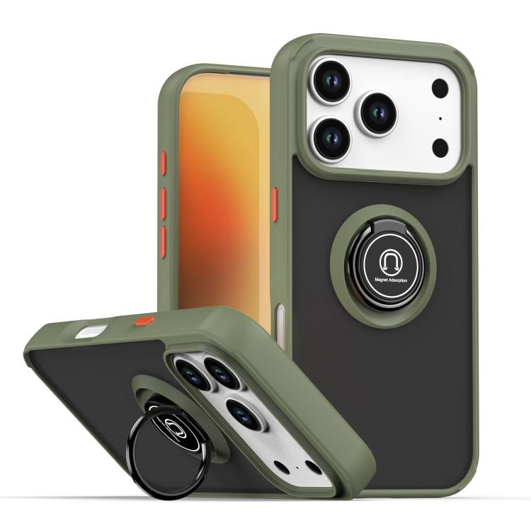 Q Shadow 1シリーズ TPU + PC リング付きスマホケース、iPhone 17e / 16e 用、iPhone 17 Pro Max 用、iPhone 17 Pro 用、iPhone 17 用、iPhone Air 用、iPhone 16 Pro Max 用