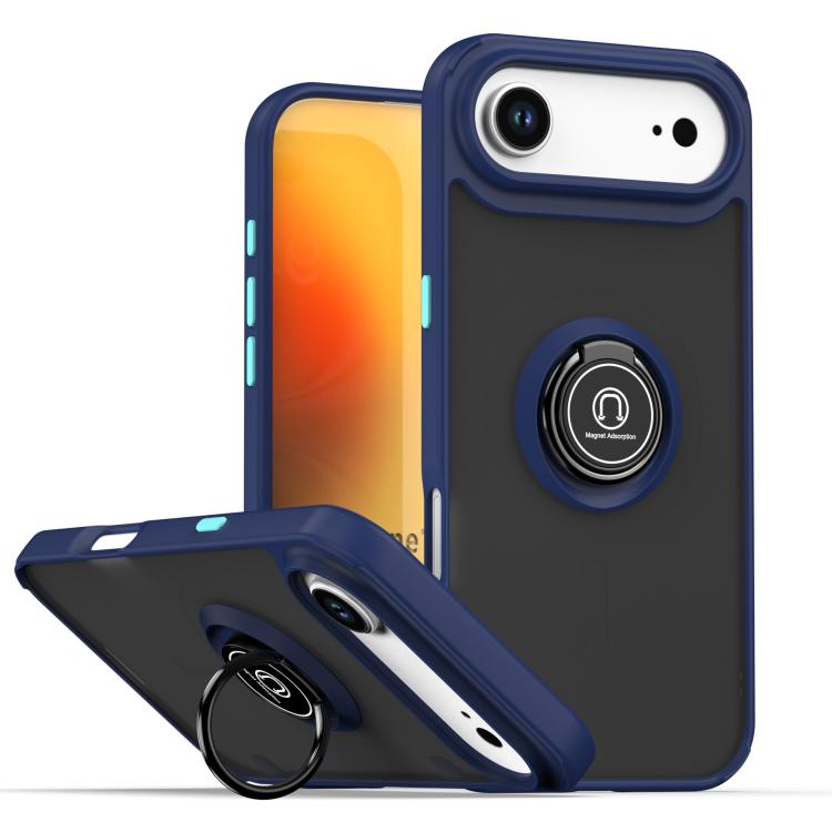 Q Shadow 1シリーズ TPU + PC リング付きスマホケース、iPhone 17e / 16e 用、iPhone 17 Pro Max 用、iPhone 17 Pro 用、iPhone 17 用、iPhone Air 用、iPhone 16 Pro Max 用