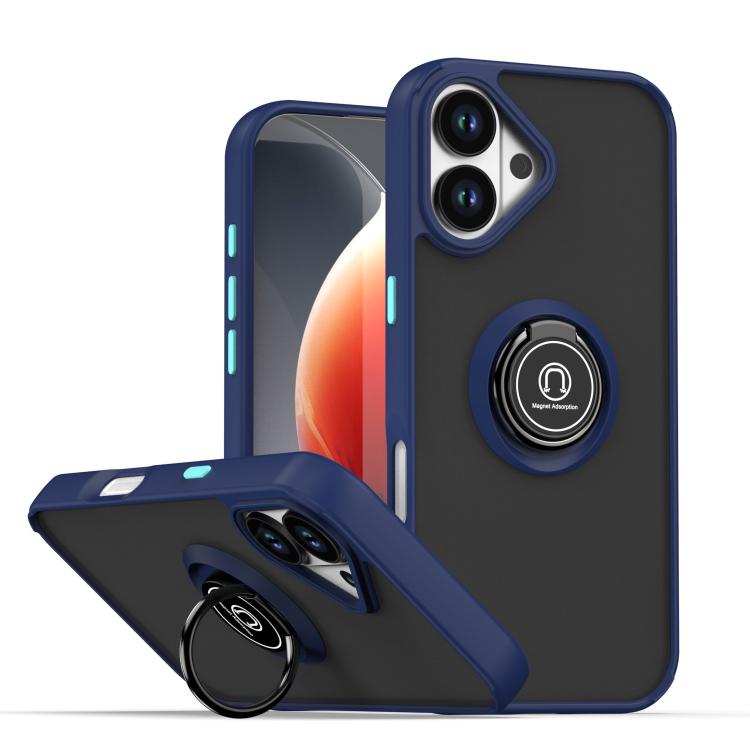 Q Shadow 1シリーズ TPU + PC リング付きスマホケース、iPhone 17e / 16e 用、iPhone 17 Pro Max 用、iPhone 17 Pro 用、iPhone 17 用、iPhone Air 用、iPhone 16 Pro Max 用