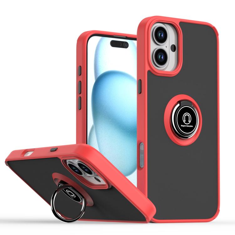 Q Shadow 1シリーズ TPU + PC リング付きスマホケース、iPhone 16 Pro 用、iPhone 16 Plus 用、iPhone 15 Pro Max 用、iPhone 15 Pro 用、iPhone 15 Plus 用、iPhone 15 用