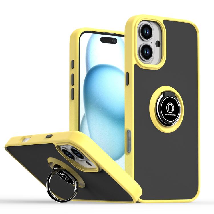 Q Shadow 1シリーズ TPU + PC リング付きスマホケース、iPhone 16 Pro 用、iPhone 16 Plus 用、iPhone 15 Pro Max 用、iPhone 15 Pro 用、iPhone 15 Plus 用、iPhone 15 用