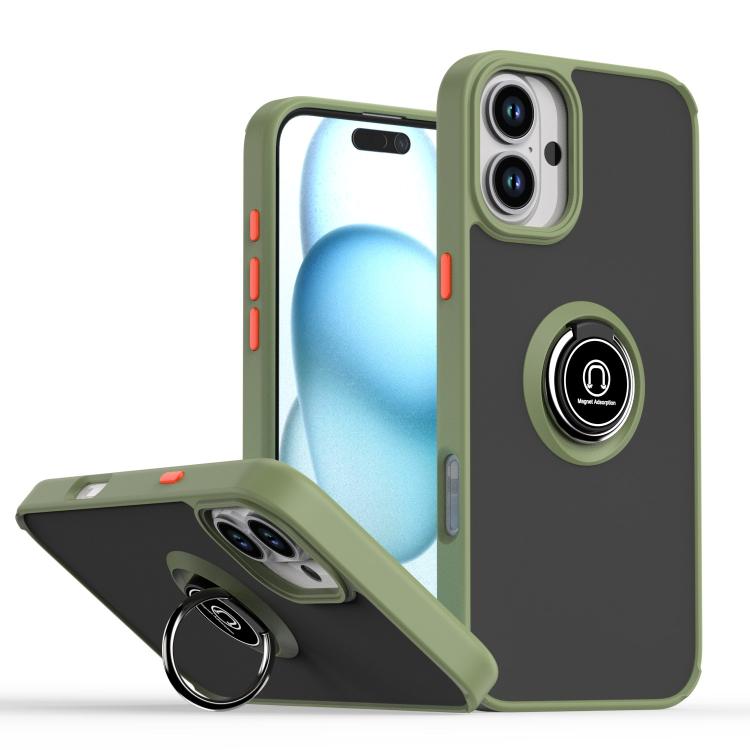 Q Shadow 1シリーズ TPU + PC リング付きスマホケース、iPhone 16 Pro 用、iPhone 16 Plus 用、iPhone 15 Pro Max 用、iPhone 15 Pro 用、iPhone 15 Plus 用、iPhone 15 用