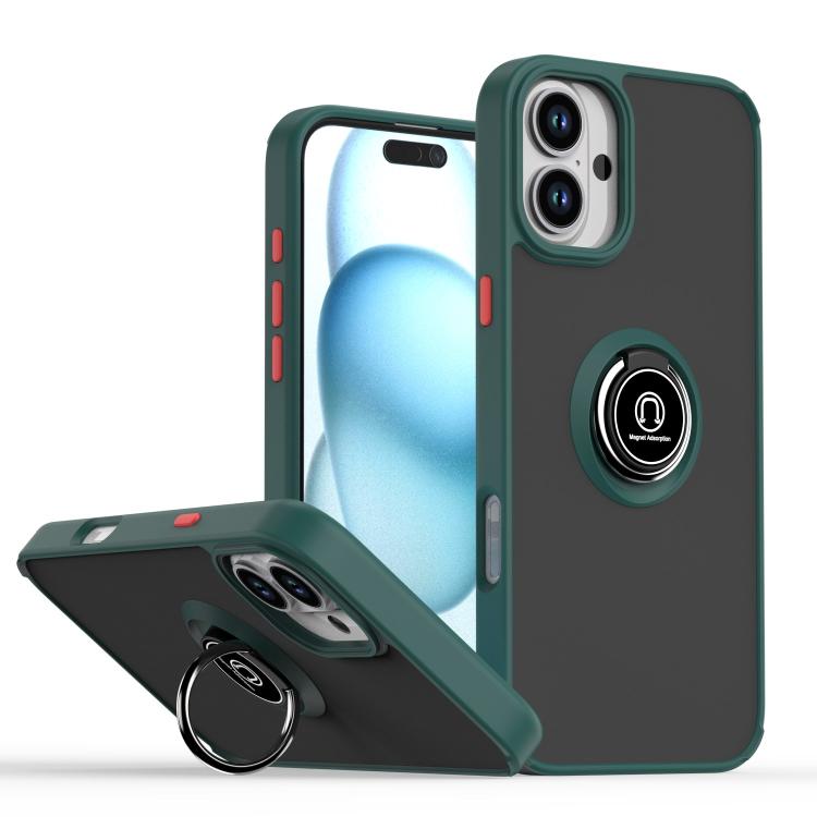 Q Shadow 1シリーズ TPU + PC リング付きスマホケース、iPhone 16 Pro 用、iPhone 16 Plus 用、iPhone 15 Pro Max 用、iPhone 15 Pro 用、iPhone 15 Plus 用、iPhone 15 用
