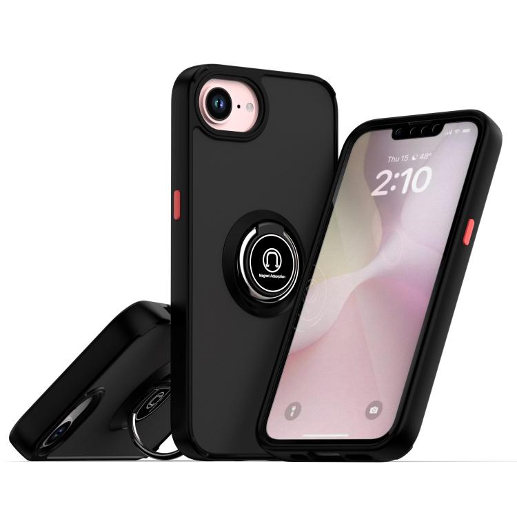 Q Shadow 1シリーズ TPU + PC リング付きスマホケース、iPhone 17e / 16e 用、iPhone 17 Pro Max 用、iPhone 17 Pro 用、iPhone 17 用、iPhone Air 用、iPhone 16 Pro Max 用