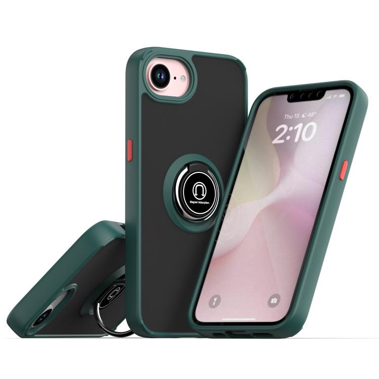 Q Shadow 1シリーズ TPU + PC リング付きスマホケース、iPhone 17e / 16e 用、iPhone 17 Pro Max 用、iPhone 17 Pro 用、iPhone 17 用、iPhone Air 用、iPhone 16 Pro Max 用