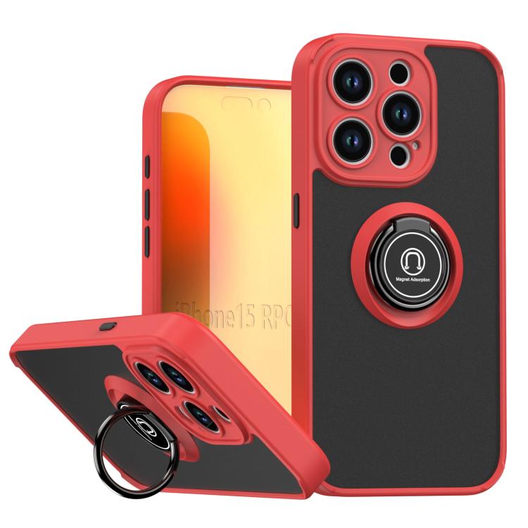 Q Shadow 1シリーズ TPU + PC リング付きスマホケース、iPhone 16 Pro 用、iPhone 16 Plus 用、iPhone 15 Pro Max 用、iPhone 15 Pro 用、iPhone 15 Plus 用、iPhone 15 用