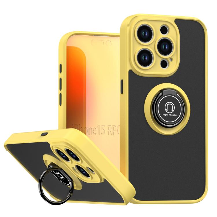 Q Shadow 1シリーズ TPU + PC リング付きスマホケース、iPhone 16 Pro 用、iPhone 16 Plus 用、iPhone 15 Pro Max 用、iPhone 15 Pro 用、iPhone 15 Plus 用、iPhone 15 用