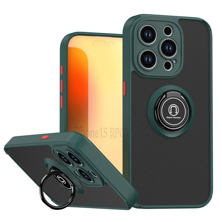 Q Shadow 1シリーズ TPU + PC リング付きスマホケース、iPhone 16 Pro 用、iPhone 16 Plus 用、iPhone 15 Pro Max 用、iPhone 15 Pro 用、iPhone 15 Plus 用、iPhone 15 用