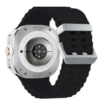 オーシャンデュアルシルバーバックルシリコンウォッチバンド Samsung Galaxy Watch Ultra 47mm / Ultra 2025用
