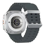 オーシャンデュアルシルバーバックルシリコンウォッチバンド Samsung Galaxy Watch Ultra 47mm / Ultra 2025用