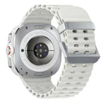 オーシャンデュアルシルバーバックルシリコンウォッチバンド Samsung Galaxy Watch Ultra 47mm / Ultra 2025用