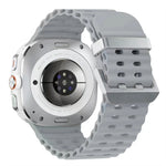 オーシャンデュアルシルバーバックルシリコンウォッチバンド Samsung Galaxy Watch Ultra 47mm / Ultra 2025用