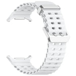 オーシャンデュアルシルバーバックルシリコンウォッチバンド Samsung Galaxy Watch Ultra 47mm / Ultra 2025用