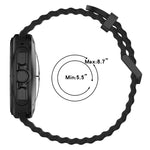 オーシャンデュアルシルバーバックルシリコンウォッチバンド Samsung Galaxy Watch Ultra 47mm / Ultra 2025用