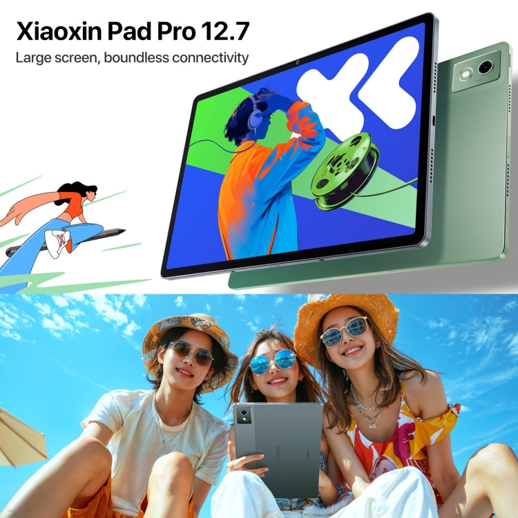 Lenovo Xiaoxin Pad Pro 12.7インチ 2025 WiFiタブレット、ZUI 16、MediaTek Dimensity 8300 オクタコア、指紋＆顔認証対応、8GB+128GB、8GB+256GB、12GB+256GB