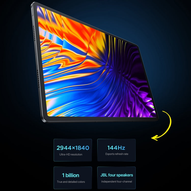 Lenovo Xiaoxin Pad Pro 12.7インチ 2025 WiFiタブレット、ZUI 16、MediaTek Dimensity 8300 オクタコア、指紋＆顔認証対応、8GB+128GB、8GB+256GB、12GB+256GB