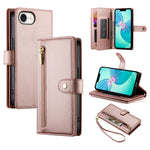 9カードスロット ジッパー付き財布型レザーケース、iPhone 17 Pro Max 用、iPhone 17 Pro 用、iPhone 17 用、iPhone Air 用、iPhone 16e 用、iPhone 16 Pro Max 用、iPhone 16 Pro 用、iPhone 16 Plus 用