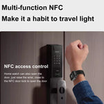 D8 Pro 2.01インチ 2イン1 Bluetoothイヤホン シリコンストラップ スマートウォッチ、カバー付きNFC対応