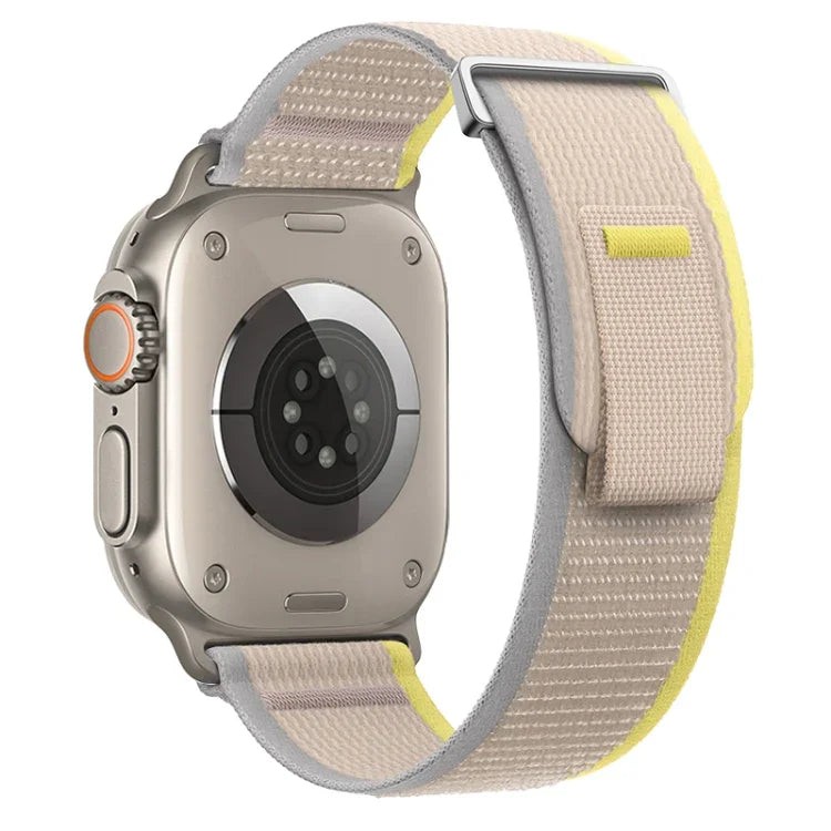 二重ループナイロンウォッチバンド、Apple Watch Ultra 2 49mm用、Apple Watch Series 9 45mm用
