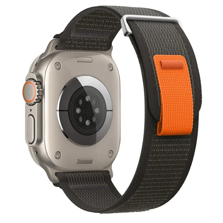 二重ループナイロンウォッチバンド、Apple Watch Ultra 2 49mm用、Apple Watch Series 9 45mm用