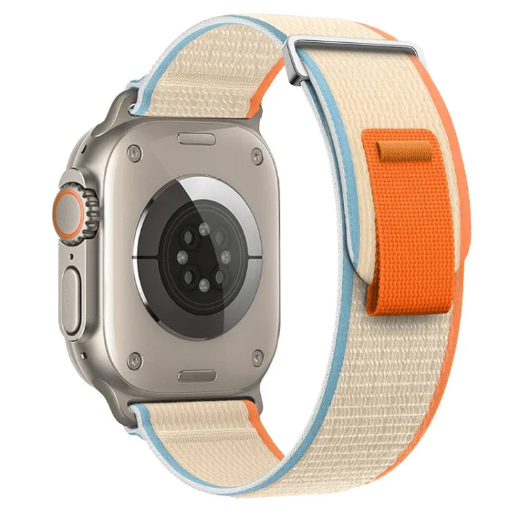 二重ループナイロンウォッチバンド、Apple Watch Ultra 2 49mm用、Apple Watch Series 9 45mm用