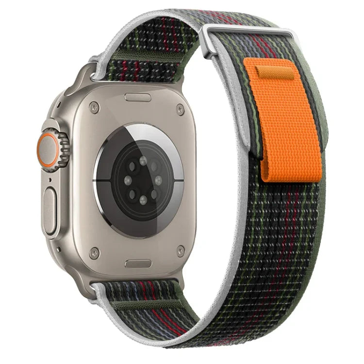 二重ループナイロンウォッチバンド、Apple Watch Ultra 2 49mm用、Apple Watch Series 9 45mm用