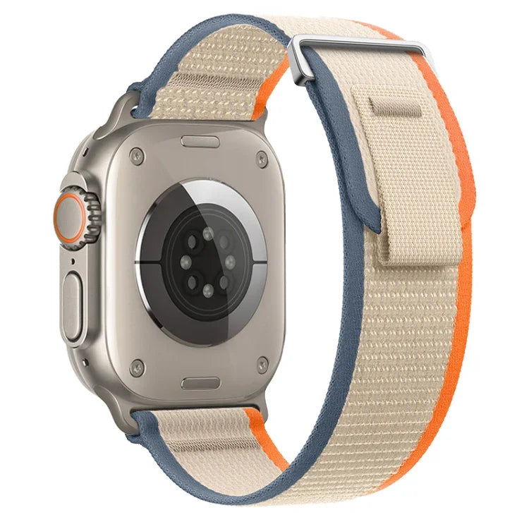 二重ループナイロンウォッチバンド、Apple Watch Ultra 2 49mm用、Apple Watch Series 9 45mm用