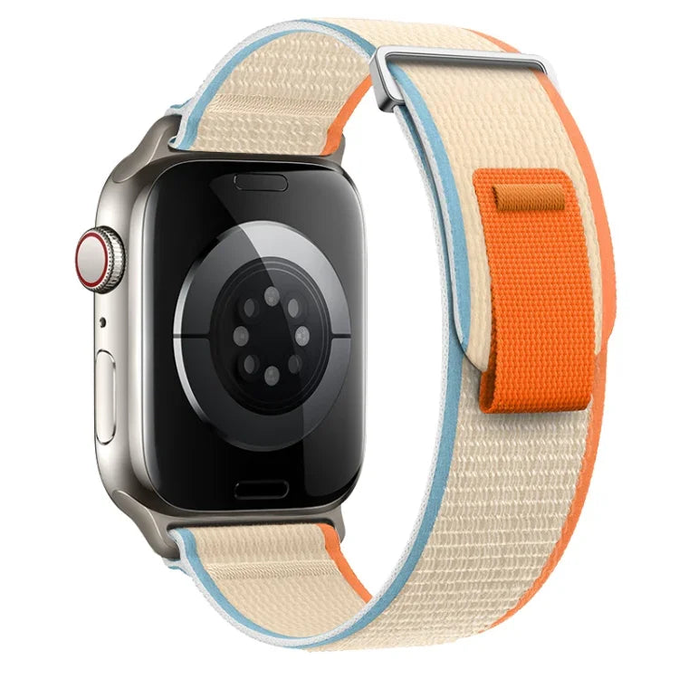 Dual-Section Loop Nylon Watch Band, For Apple Watch Series 4 44mm, For Apple Watch Series 4 40mm