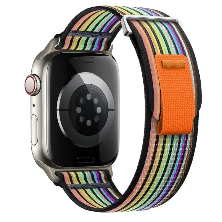 Dual-Section Loop Nylon Watch Band, For Apple Watch Series 4 44mm, For Apple Watch Series 4 40mm