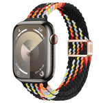 スリム磁気バックルナイロン編みウォッチバンド、Apple Watch SE 2023 44mm用、Apple Watch SE 2023 40mm用