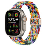 スリム磁気バックルナイロン編みウォッチバンド、Apple Watch Ultra 2 49mm用、Apple Watch Series 9 45mm用