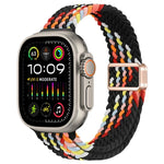 スリム磁気バックルナイロン編みウォッチバンド、Apple Watch Ultra 2 49mm用、Apple Watch Series 9 45mm用