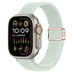 スリム磁気バックルナイロン編みウォッチバンド、Apple Watch Ultra 2 49mm用、Apple Watch Series 9 45mm用