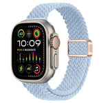 スリム磁気バックルナイロン編みウォッチバンド、Apple Watch Ultra 2 49mm用、Apple Watch Series 9 45mm用