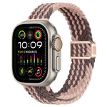 スリム磁気バックルナイロン編みウォッチバンド、Apple Watch Ultra 2 49mm用、Apple Watch Series 9 45mm用
