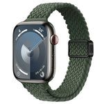 スリム磁気バックルナイロン編みウォッチバンド、Apple Watch Ultra 2 49mm用、Apple Watch Series 9 45mm用