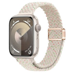 スリム磁気バックルナイロン編みウォッチバンド、Apple Watch Ultra 2 49mm用、Apple Watch Series 9 45mm用