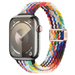 スリム磁気バックルナイロン編みウォッチバンド、Apple Watch Ultra 2 49mm用、Apple Watch Series 9 45mm用