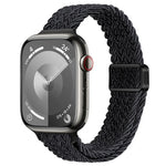 スリム磁気バックルナイロン編みウォッチバンド、Apple Watch Ultra 2 49mm用、Apple Watch Series 9 45mm用