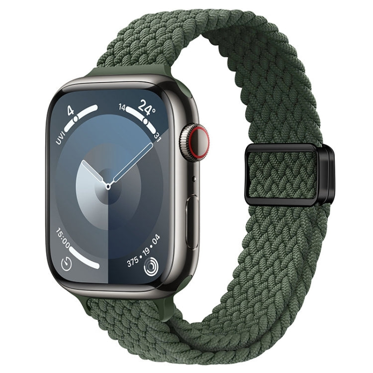 スリムマグネティックバックルナイロン編みウォッチバンド、Apple Watch Series 9 41mm用、Apple Watch Ultra 49mm用