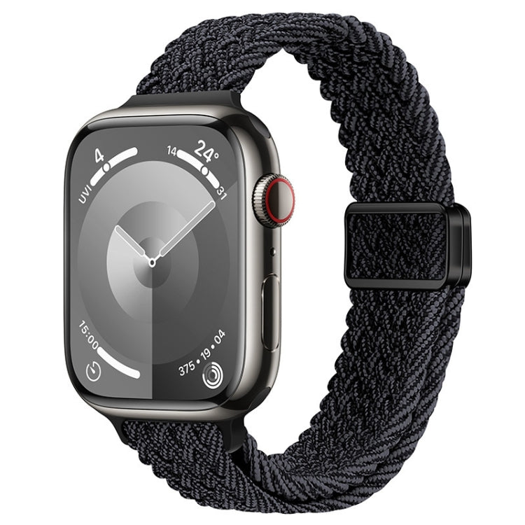 スリムマグネティックバックルナイロン編みウォッチバンド、Apple Watch Series 9 41mm用、Apple Watch Ultra 49mm用