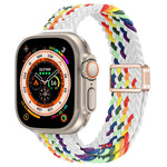スリムマグネティックバックルナイロン編みウォッチバンド、Apple Watch Series 9 41mm用、Apple Watch Ultra 49mm用