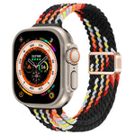 スリムマグネティックバックルナイロン編みウォッチバンド、Apple Watch Series 9 41mm用、Apple Watch Ultra 49mm用
